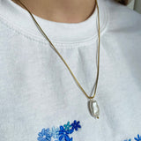 Fresh Water Pearl Cubed Link Necklace - LAST CHANCE, DISCONTINUED