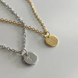 Hand-stamped Initial Necklace