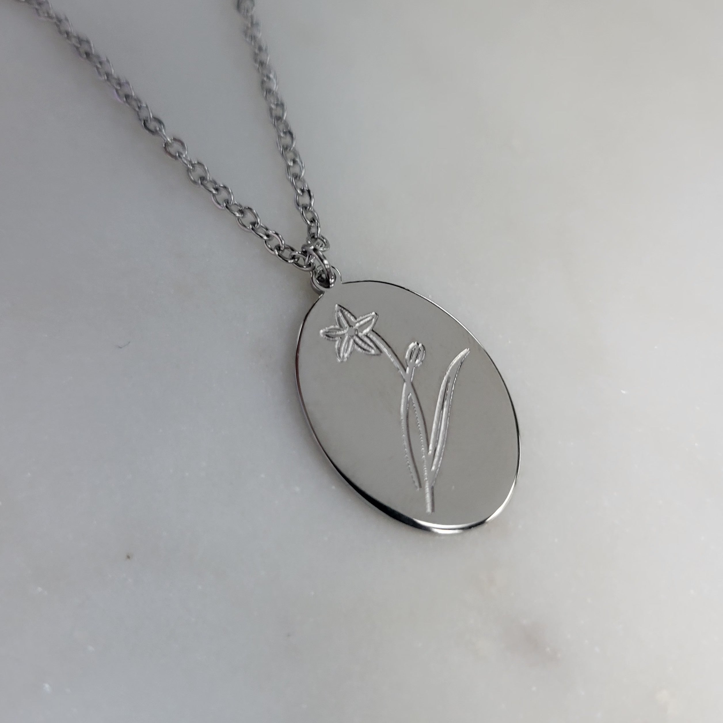 Birth Month Flower Necklaces