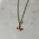 Golden Muse Butterfly Necklace