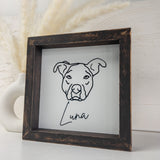 Rustic Pet Portrait Sign