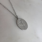 Birth Month Flower Necklaces