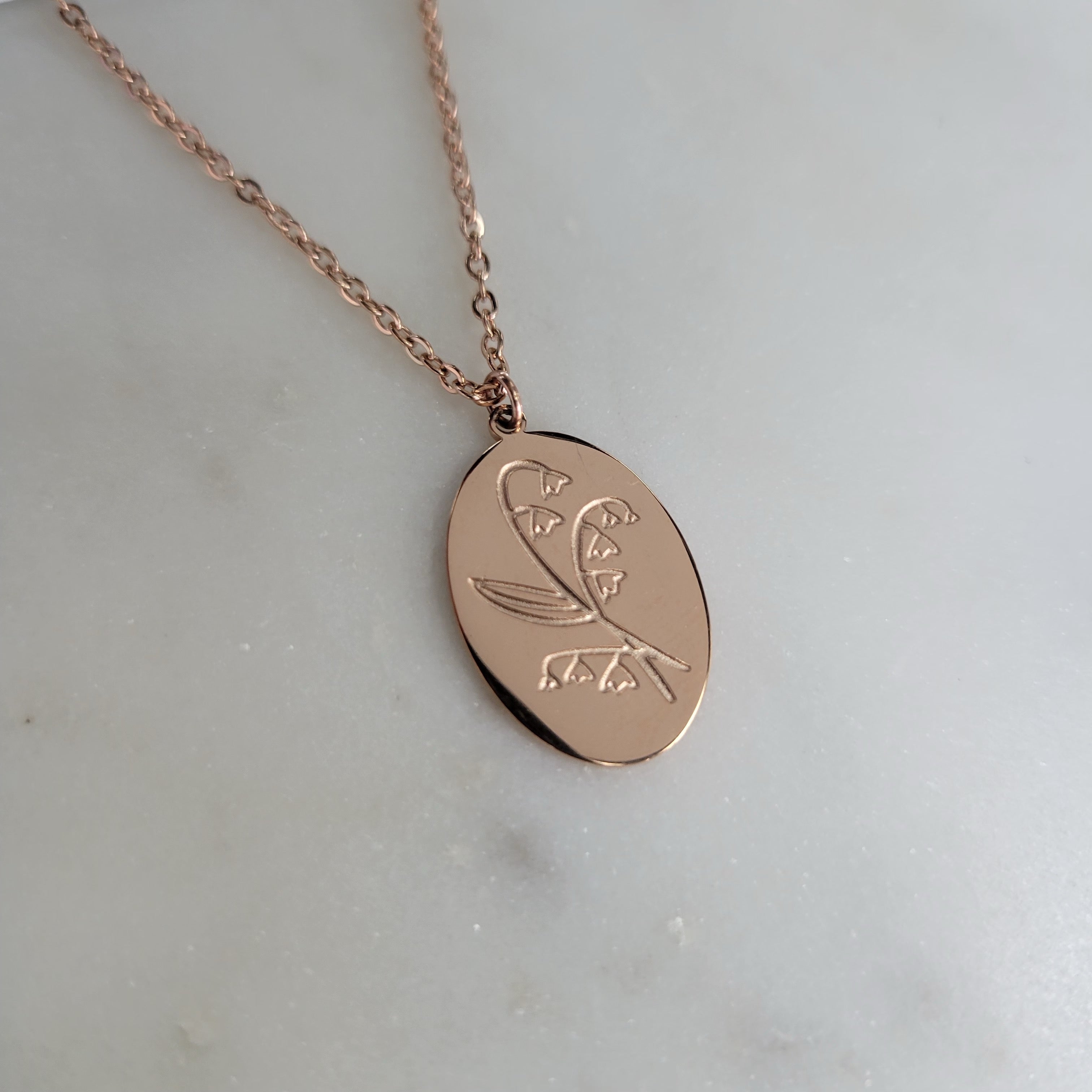 Birth Month Flower Necklaces