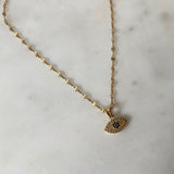Golden Aura Eye Necklace