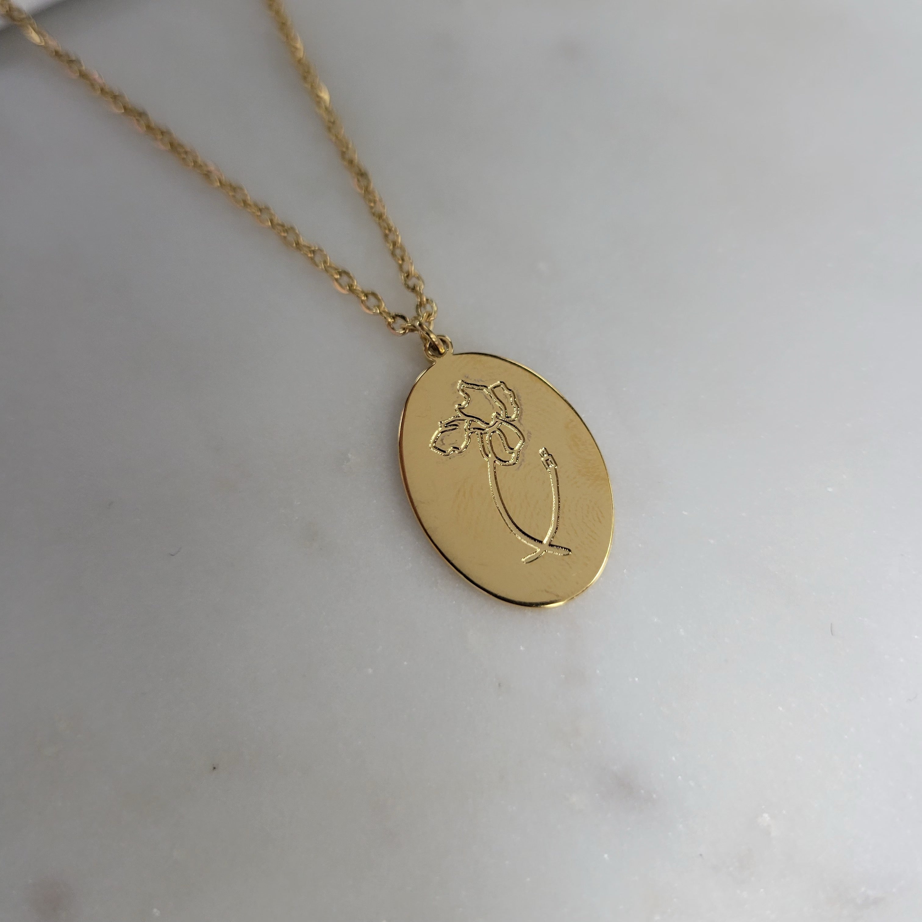 Birth Month Flower Necklaces