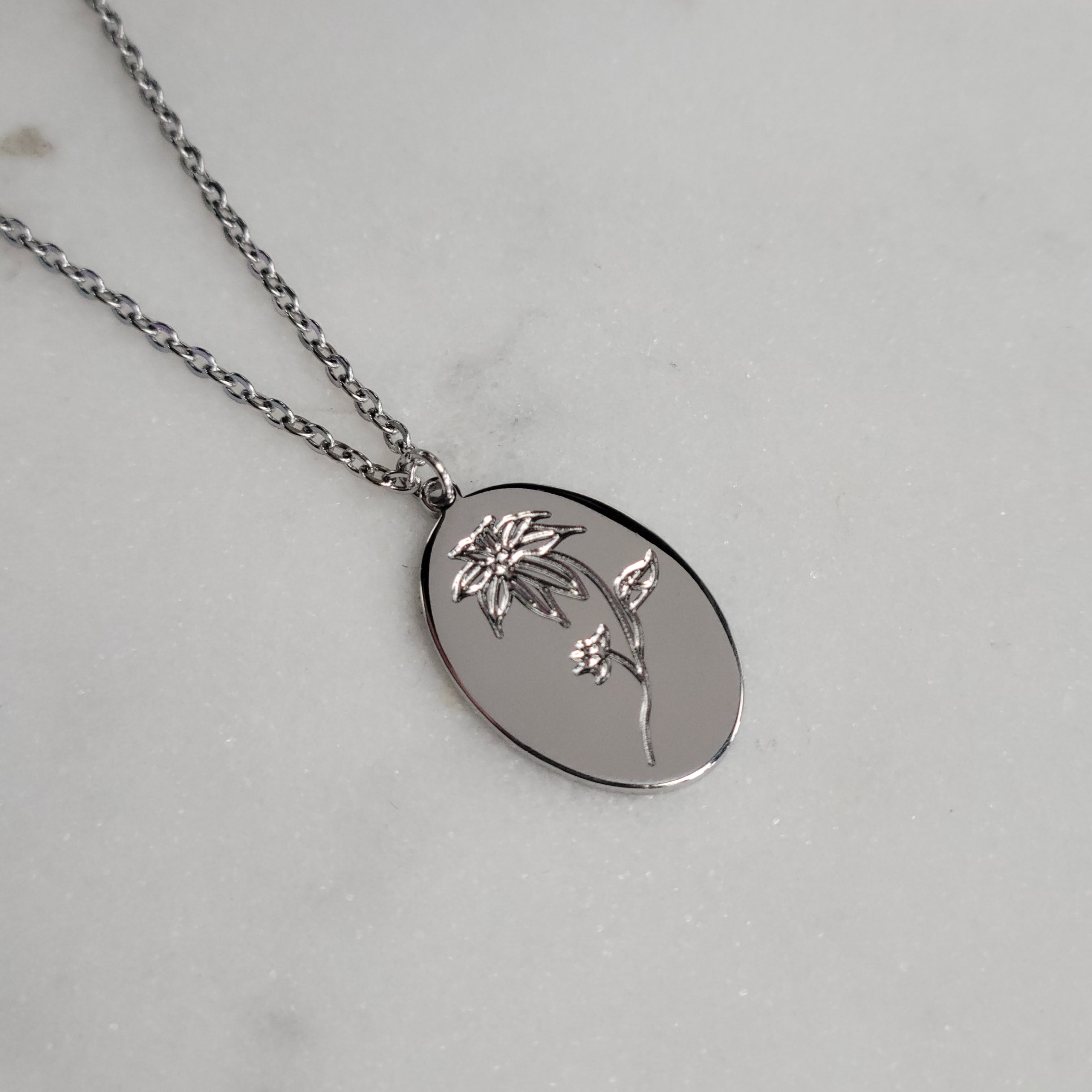 Birth Month Flower Necklaces