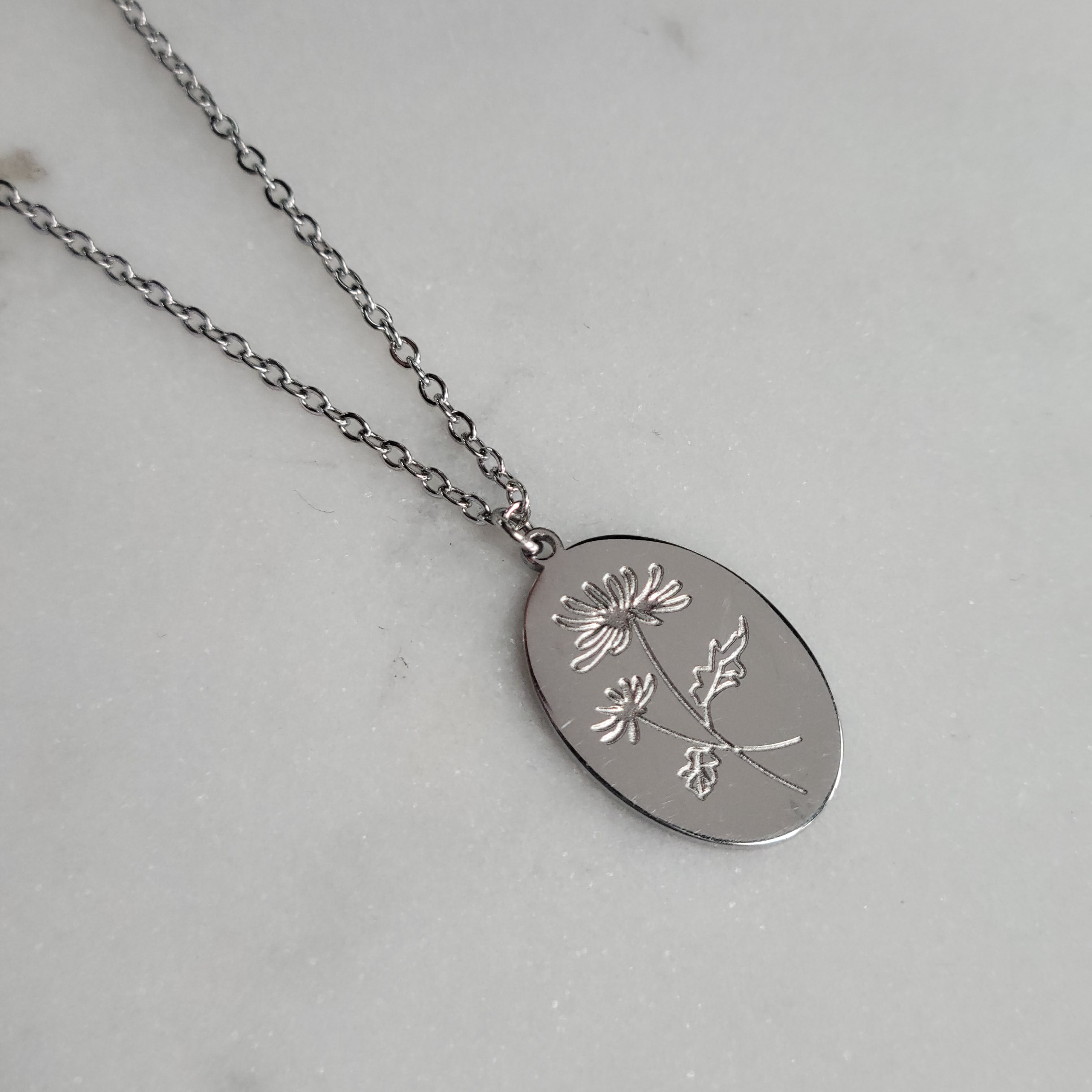 Birth Month Flower Necklaces
