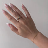 Dual Tone Twist Ring