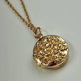 Floral Locket Necklace