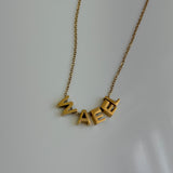 Block Name Necklace