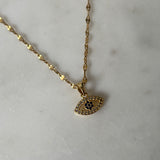 Golden Aura Eye Necklace