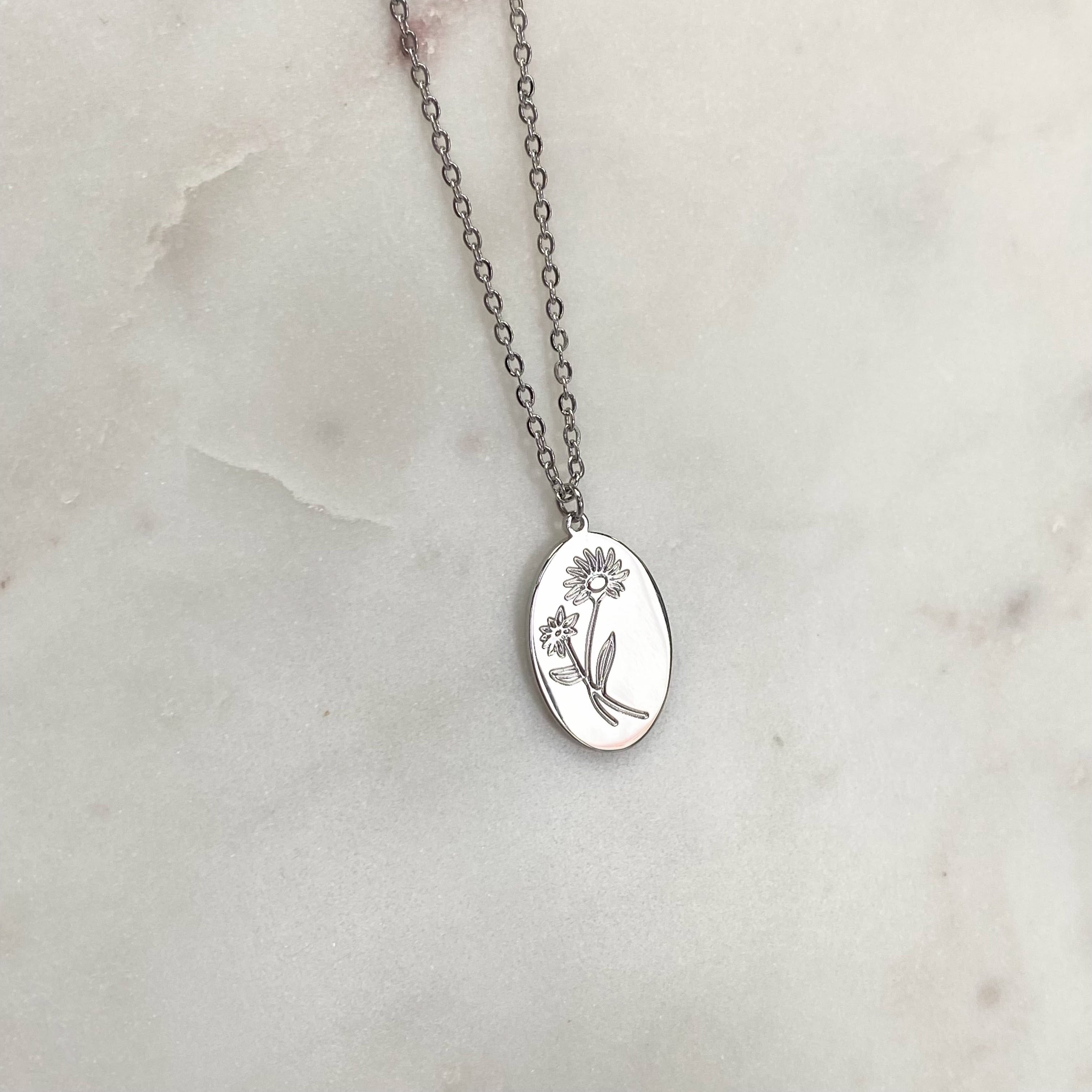 Birth Month Flower Necklaces