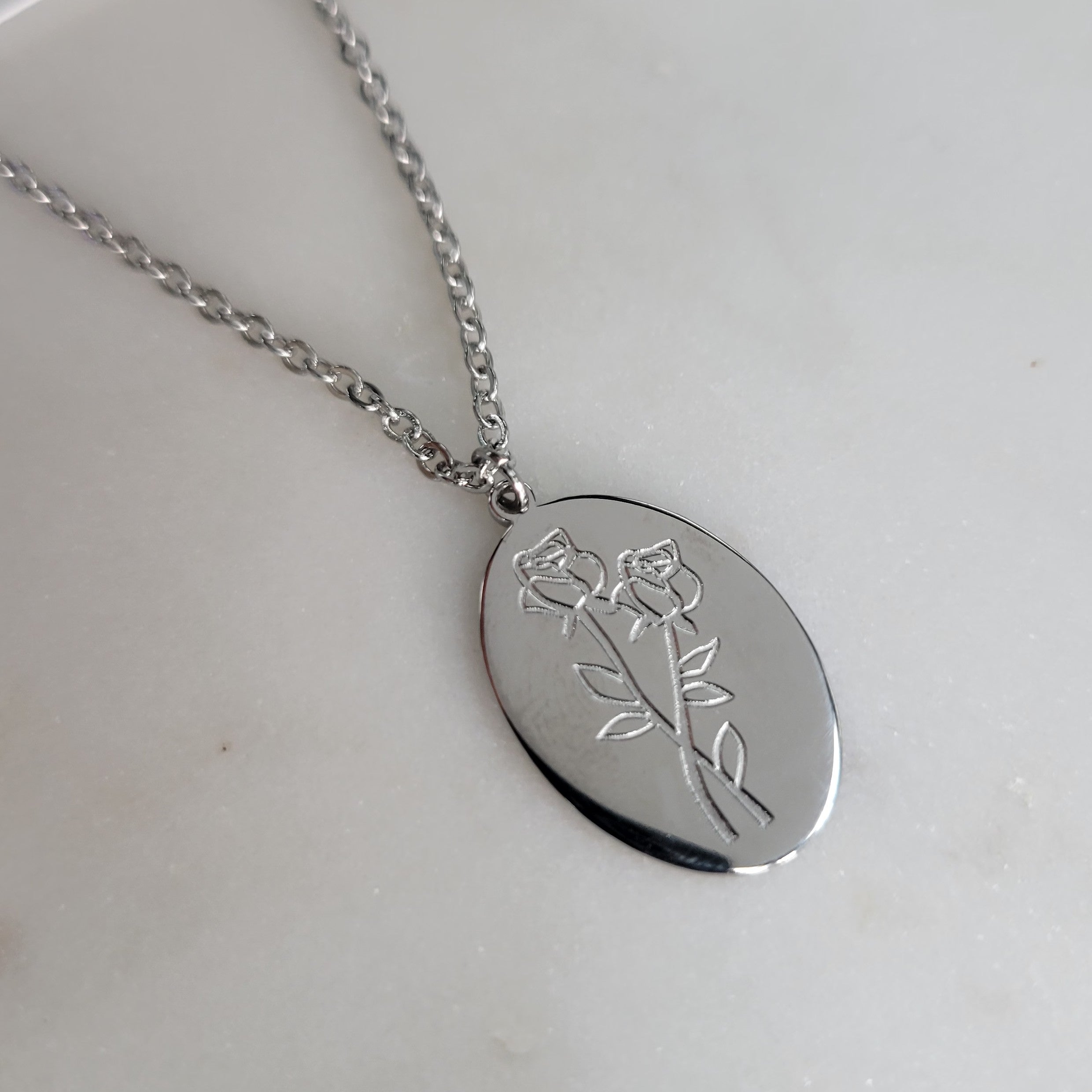 Birth Month Flower Necklaces