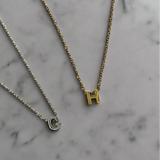 Block Initial Necklaces