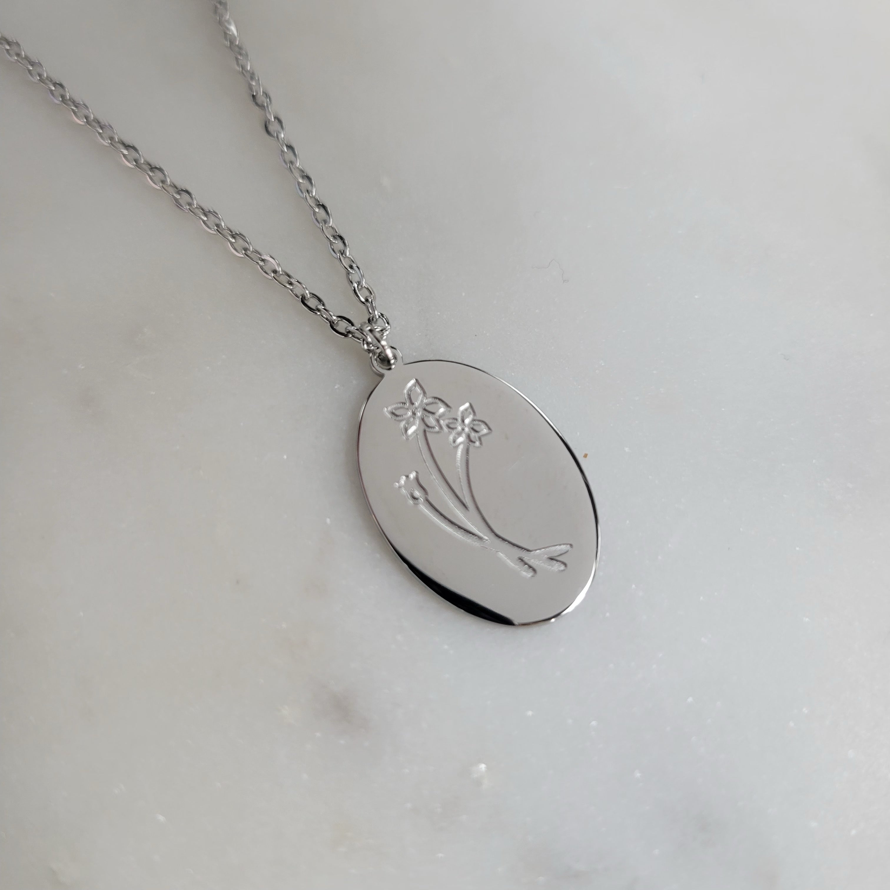 Birth Month Flower Necklaces