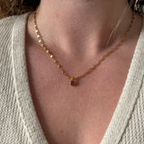 Rosy Pink Drop Necklace