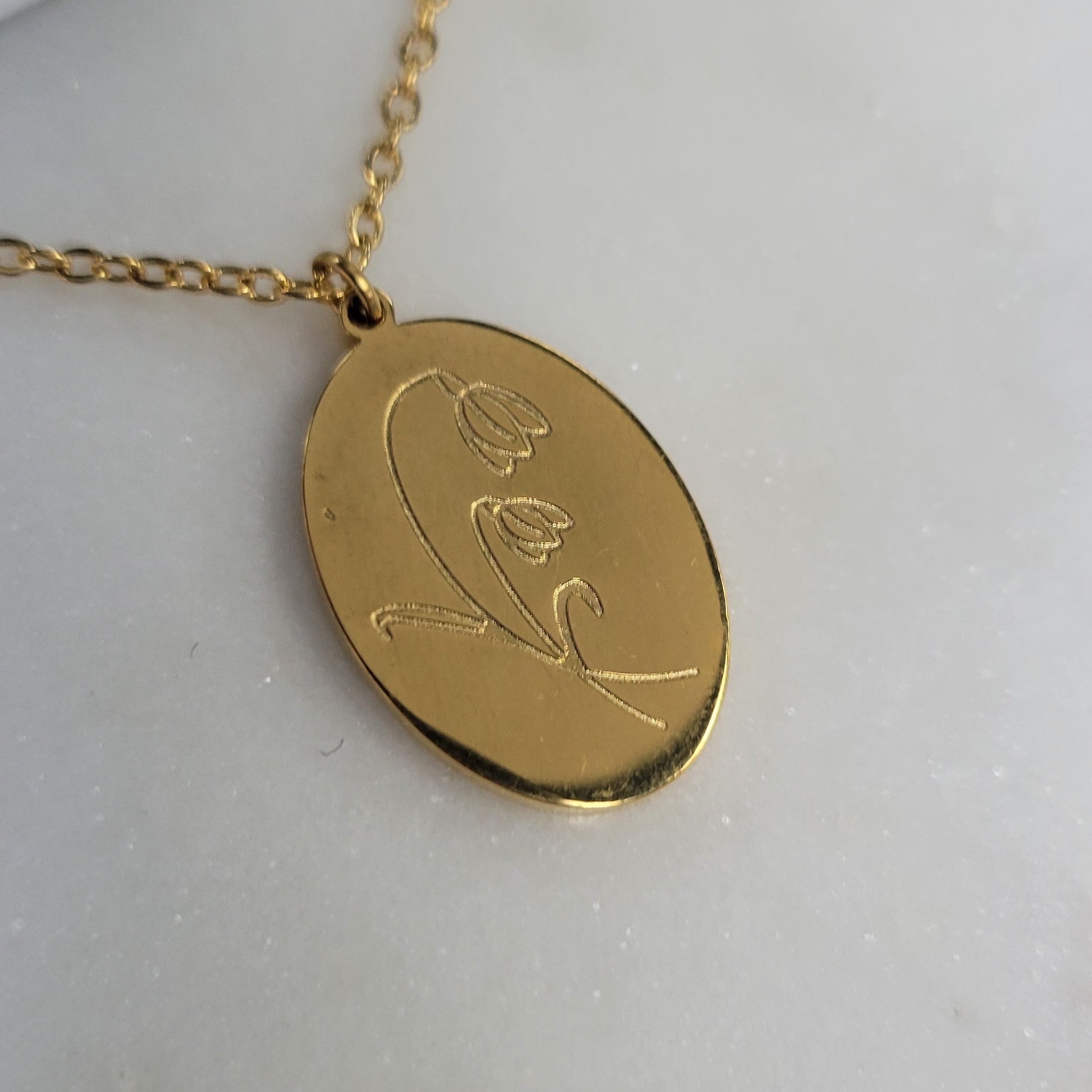 Birth Month Flower Necklaces