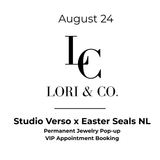 Lori & Co. x VERSŌ OFEST x Easter Seals NL - Permanent Jewelry Appointment Deposit: August 26