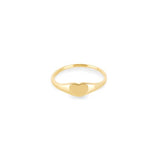 10K Yellow Gold Heart Signet Ring (Pre-order 2-4 weeks)