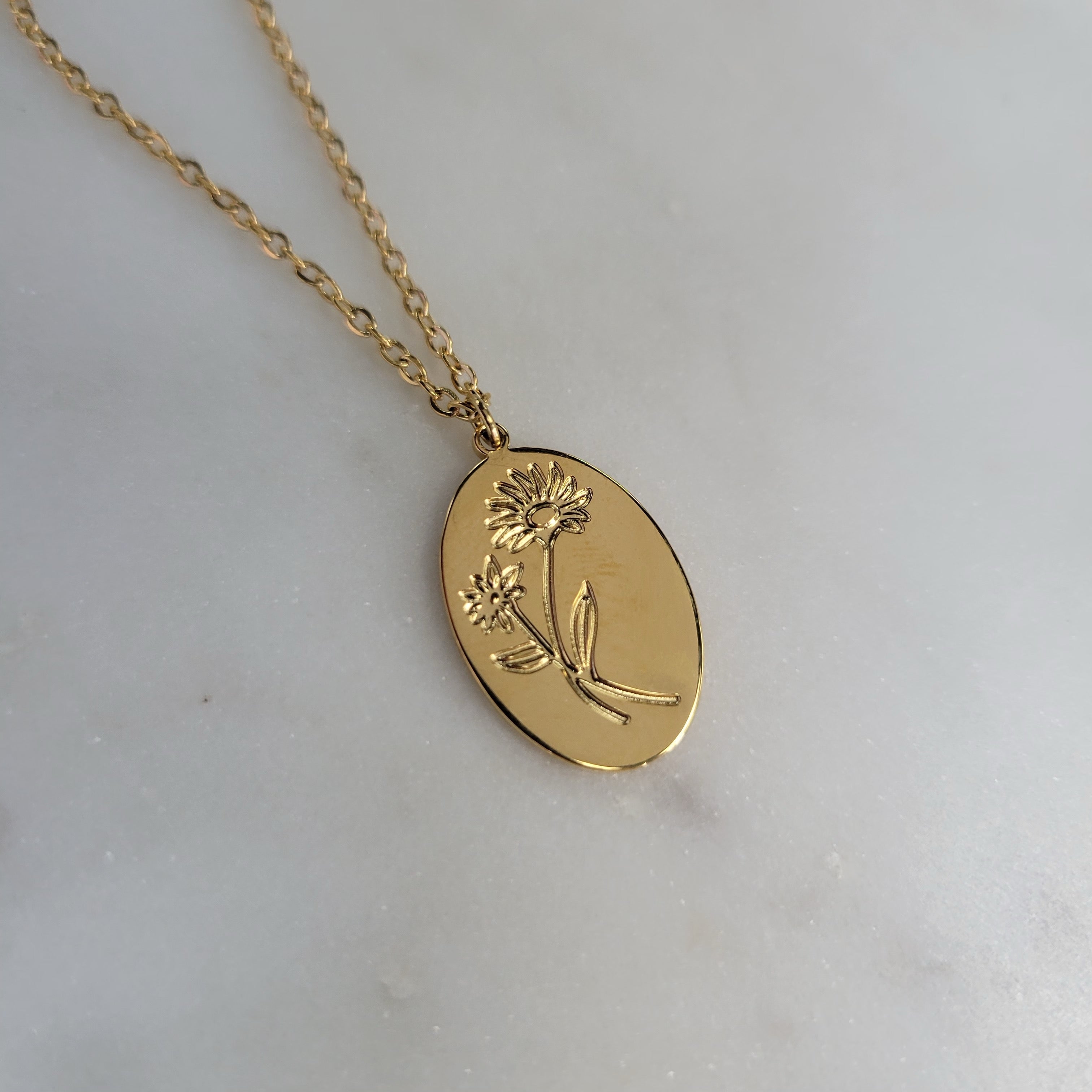 Birth Month Flower Necklaces