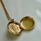 Floral Locket Necklace