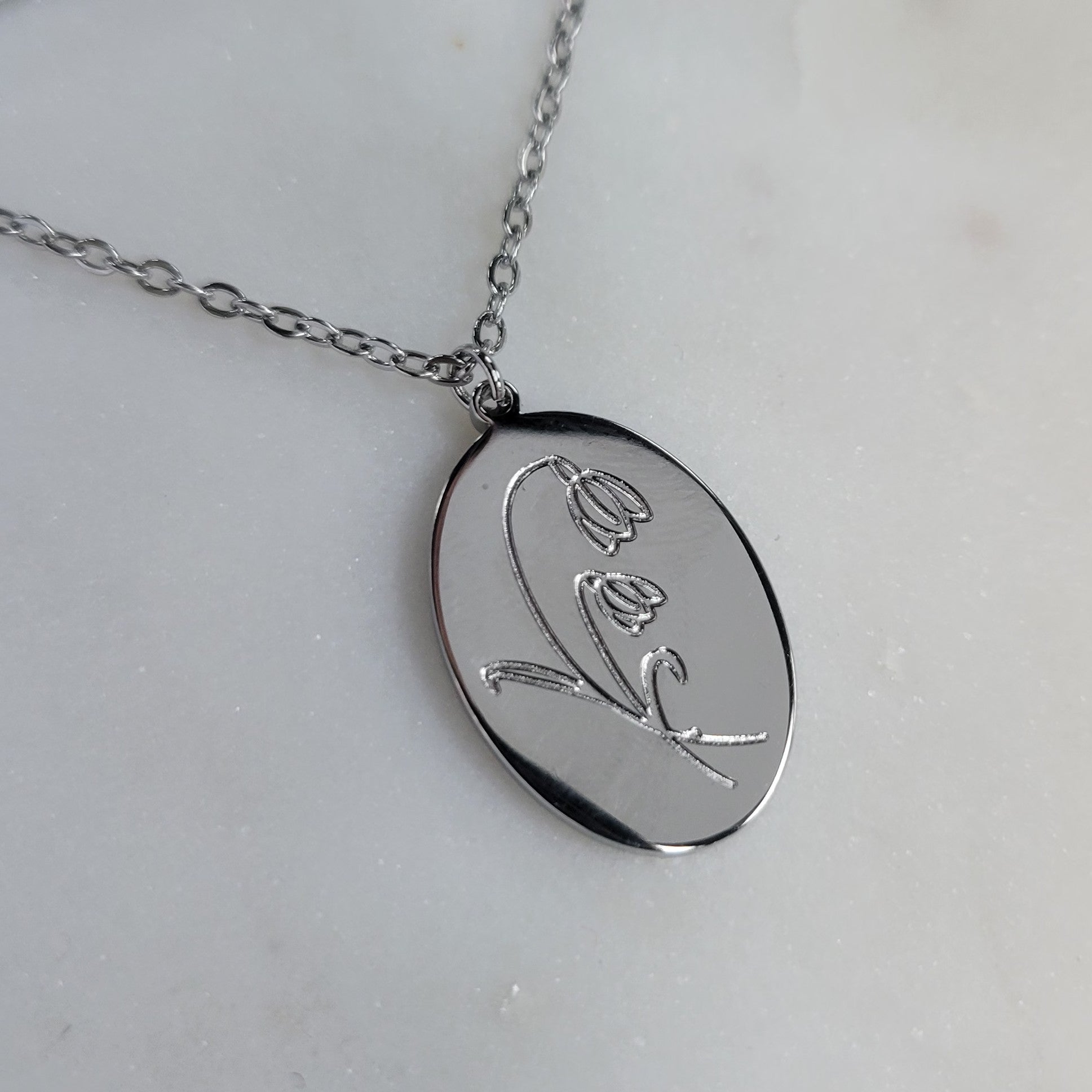 Birth Month Flower Necklaces