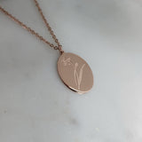 Birth Month Flower Necklaces