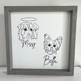 Rustic Pet Portrait Sign