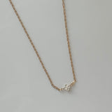 Paperclip Clover Necklace — 14KT Gold Filled