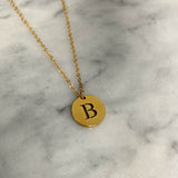 Silhouette Initial Necklace