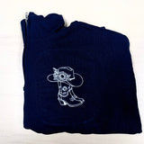 Country Wildflower Quarter Zip Sweater