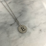 Silhouette Initial Necklace