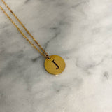 Silhouette Initial Necklace