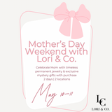 Mother's Day Weekend: Permanent Jewelry Appointments May 10&11 (Deposit)