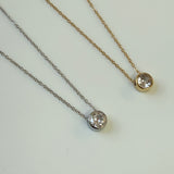 Classic Bezel Rhinestone Necklace