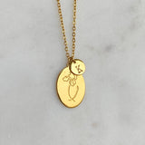 Hand-stamped Initial Necklace Add On