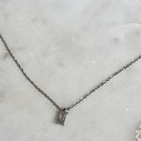 Dainty Rectangle Necklace