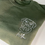 Pet Portrait Embroidery Crewneck