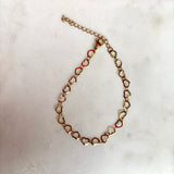 Gold Bubble Heart Bracelet