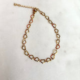 Gold Bubble Heart Bracelet
