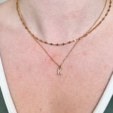 Pavé Initial Necklace