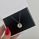 Custom Baby Footprint Necklace – Engraved Keepsake