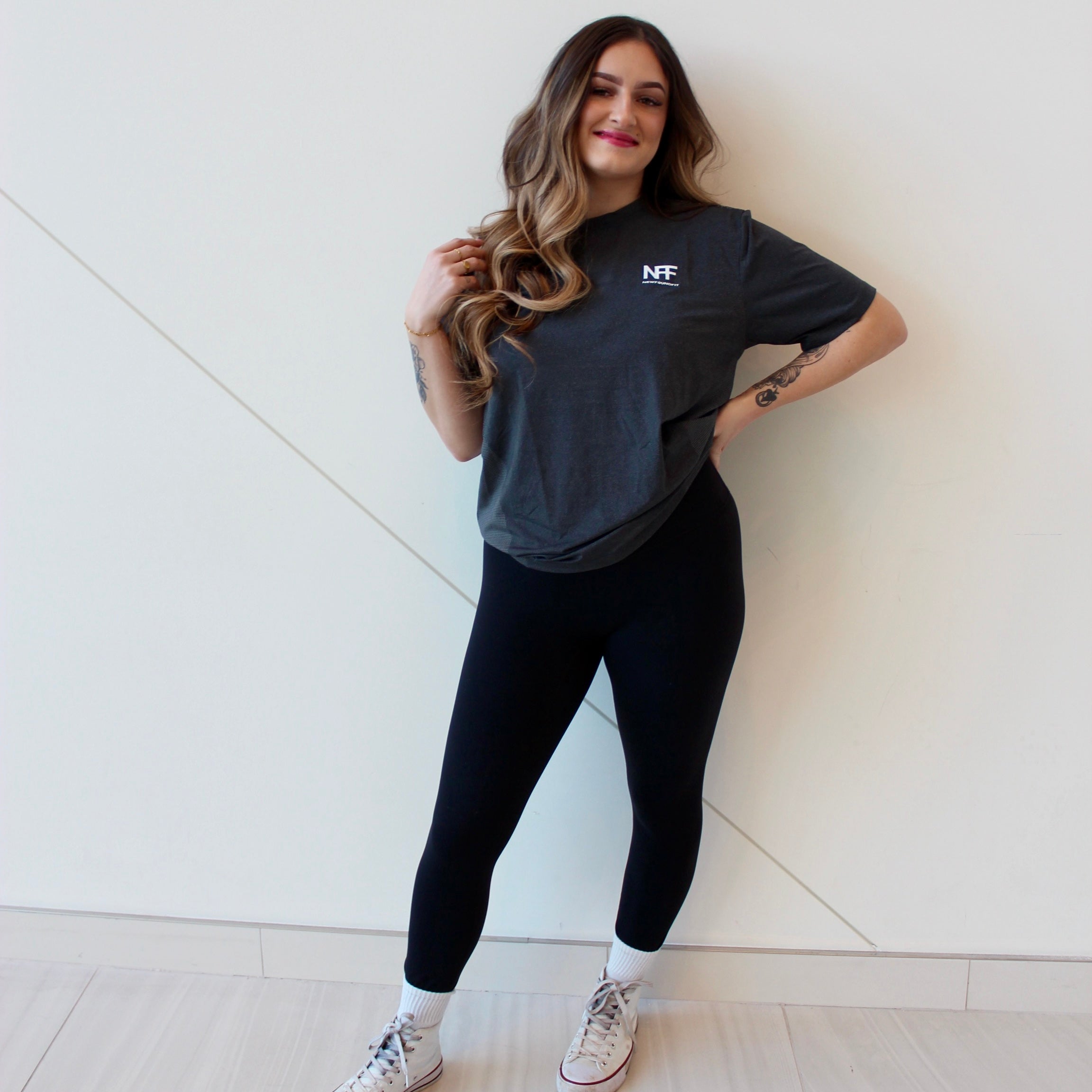 Essential high-waisted leggings in black for women - Lori & Co
