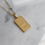 Rectangle Pendant Necklaces