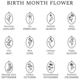 Birth Month Flower Necklaces