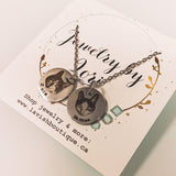 Pet Portrait Necklace (15mm dainty pendant)