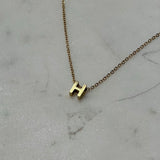 Block Initial Necklaces