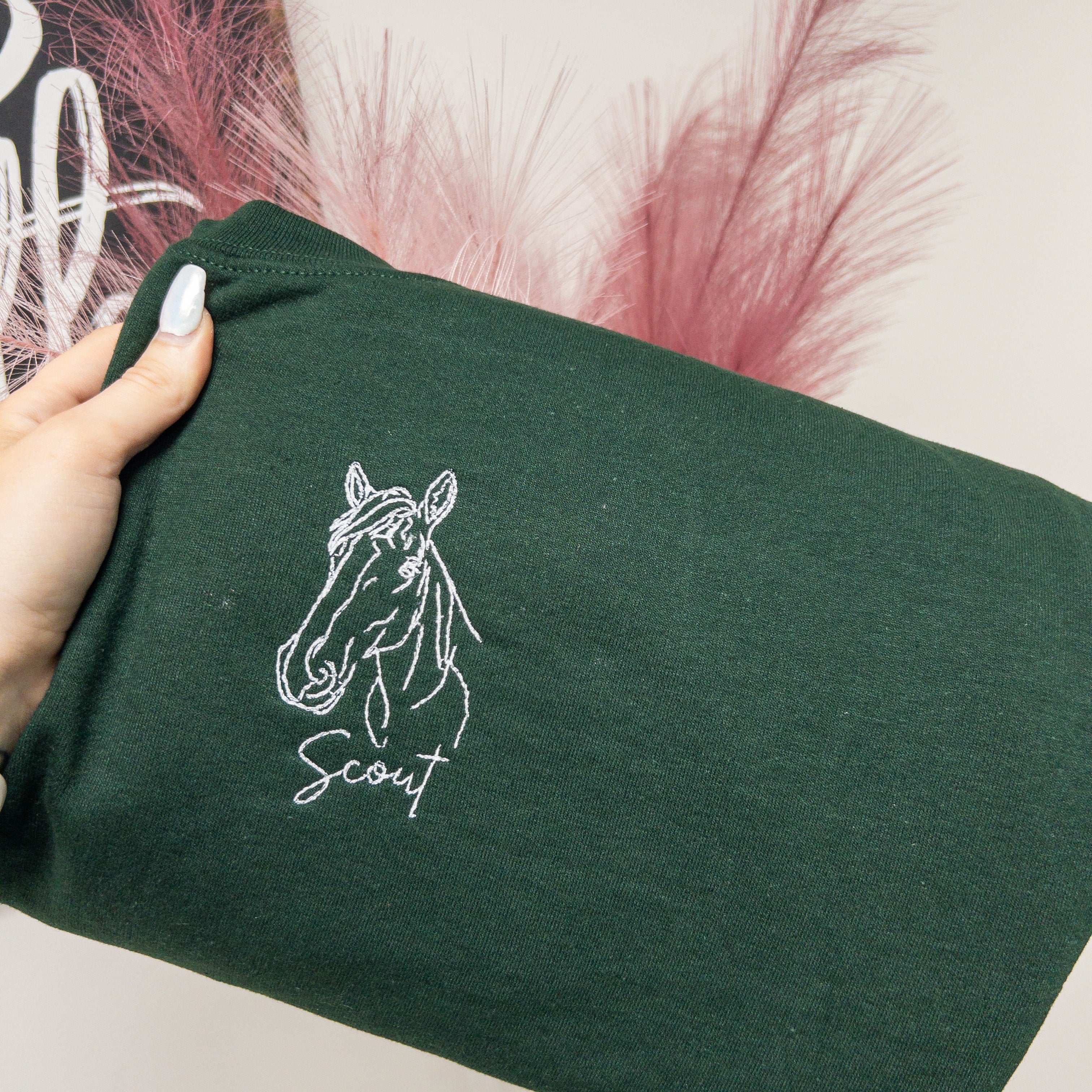 Pet Portrait Embroidery Crewneck